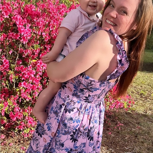 J. Crew Factory Square Neck Smocked Floral Dress Size 8 - Picture 16 of 16